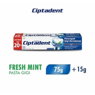 (A9) Ciptadent FRESH MINT Toothpaste 75 grams + 15 grams