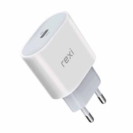 REXI CHARGER TYPE-C CG20 - Travel Charger Adaptor Quick Charge 3.0 + PD 20W Type-C Smartchio Firepro