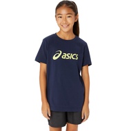 ASICS : 2034A888.404 ASICS LOGO SS TEE KIDS TRAINING เด็ก เสื้อคอกลม ของแท้  MIDNIGHT