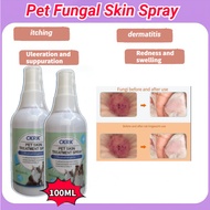 CKRK Pet Antimicrobial Spray Pet Skin Treatment Spray Cat Dog Treat Itchy Pet Skin Fleas And Ticks R