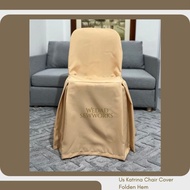 Monoblock Chair Cover | 4 Pleats (2”) | US Katrina Fabric | For Events & Wedding Decor