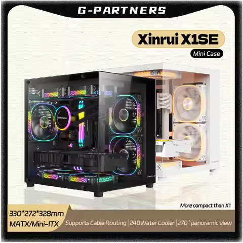 G-PARTNERS Xinrui X1SE PC Case M-ATX Mini-ITX no A-pillar panoramic sea view room 240 water-cooled M