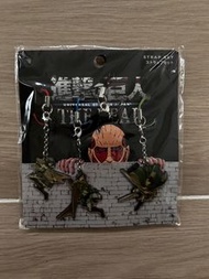 [官方正品] 進擊的巨人 日本大阪USJ 限定 兵長 艾倫 米卡莎 巨人 鎖匙扣 +軟膠耳機塞