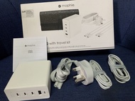 Mophie GaN 120W USB-C PD Charger with Travel Kit