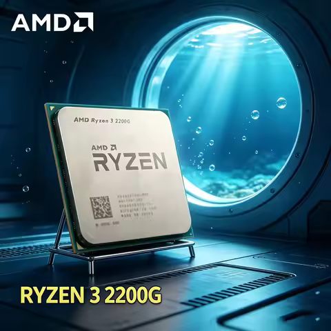 AMD Ryzen 3 2200G 3.5 GHz CPU Processor R3 2200G Quad-Core Quad-Thread YD2200C5M4MFB Socket AM4