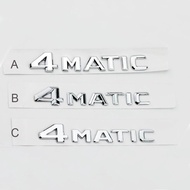 1 x ABS 4MATIC 4 MATIC Logo Letter Auto Car Rear Trunk Tailgate Decorative Emblem Badge Sticker Repl