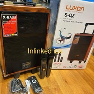 speaker karaoke super bass speaker with two wireless microphones 200watt support Bluetooth /usb/aux