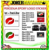 Perodua Ativa Alza Myvi Lagi Best Icon Viva Axia Bezza Aruz Kelisa - 3D Epoxy Logo Emblem Logo [Fron