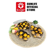 Sunlife Orchid Plastic Cookie Jar Multipurposenastar Capacity 650-800 (12 pcs) gr SNL-608