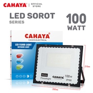 CAHAYA - Lampu Sorot Tipis LED Flood Light Outdoor Light 10/20/30/50/100/200 Watt Warna Putih/Kuning / Kap Halogen Lampu Tembak