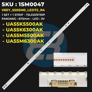 Samsung 55 Inch TV Backlight UA55K5500 UA55M5500 UA55K6300 UA55M6300 V6EY_550SM0_LED72_R4