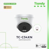 Tiandy TC-C34XN CCTV Camera Spec:I3/E/Y/2.8mm/V5.0 4MP PoE Mic Spark