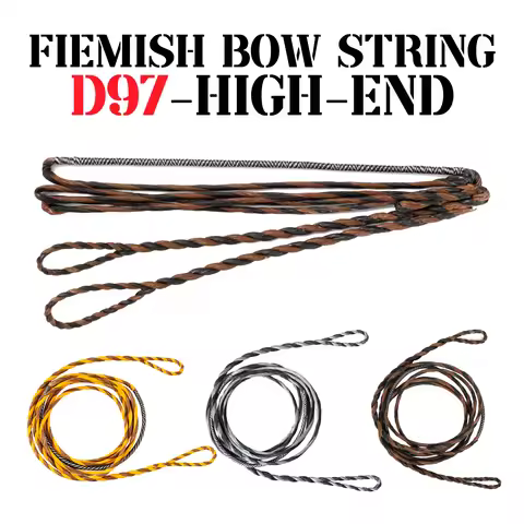 Deerseeker Flemish D97 Bow String Handmade Twist Bowstring 16 Strands 54-70 inches Fast Flight for T