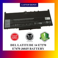 Dell Latitude 14 E7270 E7470 J60J5 J6OJ5 7.6V 55Wh Replacement Battery