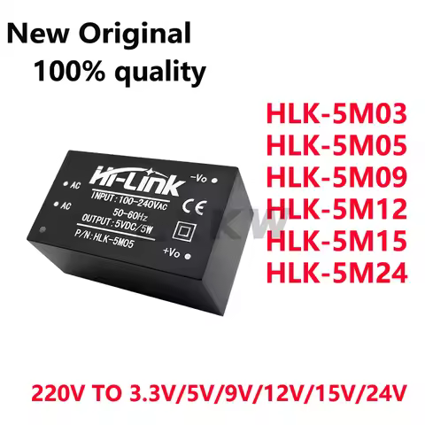1/PCS New HLK-5M03 5M03 HLK-5M05 5M05 HLK-5M09 5M09 HLK-5M12 5M12 HLK-5M15 5M15 HLK-5M24 AC-DC Isola