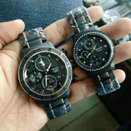 Jam Tangan Couple Alexandre Christie Ac6292 Ac2360 Black Rosegold