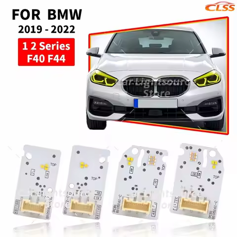 CSL Yellow Angel Eyes DRL Boards For BMW 1 2 Series F40 F44 118i 218i M235iX 2019-2022 LED Headlight