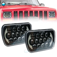 2Pcs 5X7 6x7 inch LED Headlight  Rectangular Sealed Beam With DRL LED for H6014 H6052 H6054 H6052 1 