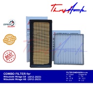 COMBO Filters (Aircon &amp; Engine) for Mitsubishi Mirage G4/HB (2012 - 2023)