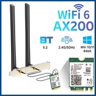 WiFi 6 dual band 2974Mbps desktop computer AX200NGW wireless adapter kit Bluetooth 5.2 802.11ax