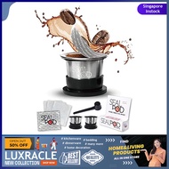 [sgstock] SEALPOD Nespresso Reusable Capsules, Reusable Nespresso Pods Compatible with Nespresso Ori