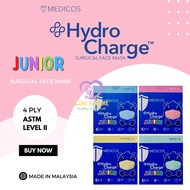 MEDICOS 4PLY HYDRO CHARGE JUNIOR SURGICAL FACE MASK 50Ss