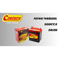 Century Marathoner Max NS40 NS40ZL 46B20L Car Battery Bateri Kereta Myvi Bezza Axia Viva City Yaris 