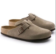 ✨BIRKENSTOCK✨ Boston 波士頓 勃肯鞋 半包 Taupe Suede  麂皮 窄版 24cm 歐碼37 米褐色  沙色