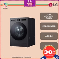 LG F2520RNTKA 20/10kg Front Load Washer Dryer with with AI Direct Drive™ and TurboWash™ ThinQ Mesin 