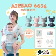 Gendongan Bayi Baby Carrier multifunction 11 in 1 Hipseat Carrier Aiebao 6636 (6626 6627 6629 6612)