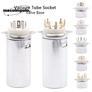 1Pcs Valve Base, Tin-Plated PCB Mount Vacuum Tube Socket, Durable DIY 9Pin B9A with Aluminum Shield 