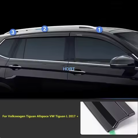Car Style Window Visor Deflector Window Sun Rain Screen Shelter Weather Shield For Volkswagen Tiguan