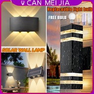 CANMEIJIA LED Solar Wall Light Lampu Dinding Wall Lamp Indoor/Outdoor Lighting Waterproof Wall Lamp 