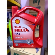 [Ready Stock] Shell Helix Hx3 20w-50 Engine Oil 4L / Petrol Engine / Diesel Engine