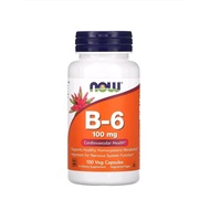 B-6 (100 mg) 100 Veg Capsules (Now Foods)