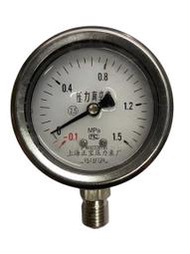 壓力錶不銹鋼耐震真空壓力表正負壓YN60BF-0.1-0.1mpa液壓油壓抗震防震壓力表