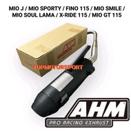 Ahm ORIGINAL Exhaust Standard RACING SUKIGI MIO J/MIO SMILE/MIO SPORTY/MIO SOUL/FINO ORIGINAL AHM MALAYSIA