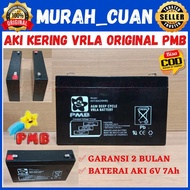 BATERAI AKI KERING PMB 6V 7AH MAINAN MOBILAN ANAK ACCU BATTERY VRLA - BY LARISAN