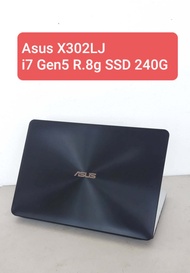 Notebook Asus รุ่น X302LJ Core i7 Gen5 Ram 8g SSD 256g สินค้าพร้อมใช้งาน