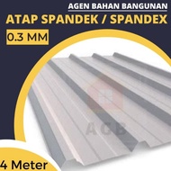 Spandek Atap 0.3 mm STD / Atap Spandek 0.3 mm STD (1 Lembar = 4 Meter)