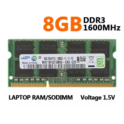 Samsung Memória DDR3 DDR3L 8GB 4GB Laptop Ram 1066Mhz 1333Mhz 1600Mhz 1866Mhz 204-pin Sodimm Noteboo