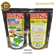 Akari Premium Yellow Cichlid - Tropical 250Gr 1Mm Fish Food Feed