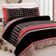 High-Quality Flannel Extra Large Four-Piece Bed Cover Quilt Set/Various Styles/Azure Fantasy And Cla