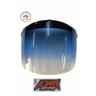 HELMET VISOR KING DRAG TWO TONE (BLACK/BLUE)