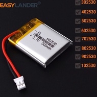 JST2.0 2Pin 3.7V 500mAh 602530 302530 402530 502530 702530 802530 902530 102530 Li-Polymer Li-ion Ba