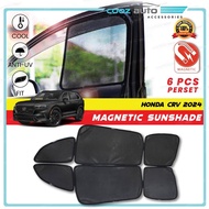 Honda CRV New 2024 Car Magnetic Sun Shade Magnet Sunshade Accessories 6PCS