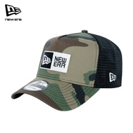 New Era 9FORTY A-Frame Trucker Box Logo Woodland Camo Snapback Cap