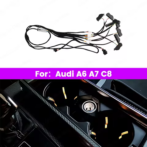 Multi-color LED 32 color Decorative Lamp ambient light For Audi A6 C8 A7 A8 Q7 Q8 2019-2023 Car Cent