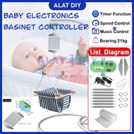 Electronic Baby Cradle Automatic Electronic Baby Cradle Spring Buai Buaian Elektrik Buain Motor Ayun