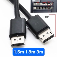 DP displayport cable length 1.5m 1.8m 3m for Pc computer monitor dp 2-lead cable